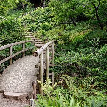 Brücken im Japanischen Garten Bedeutung als festes Element